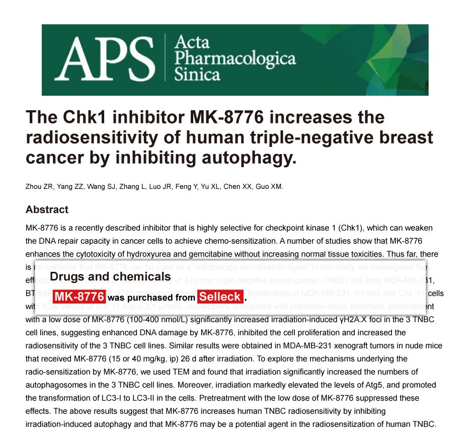Trametinib was purchased from Selleck Chemicals
