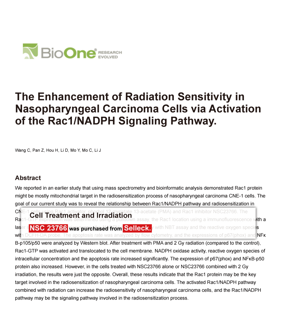 Trametinib was purchased from Selleck Chemicals