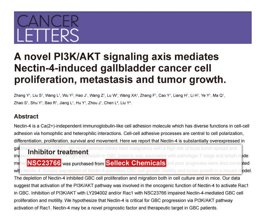 Trametinib was purchased from Selleck Chemicals