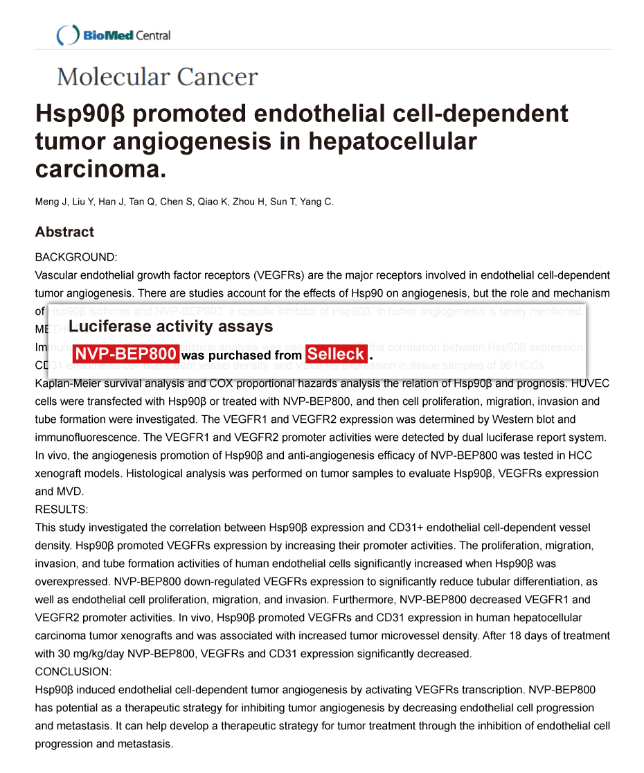 Trametinib was purchased from Selleck Chemicals