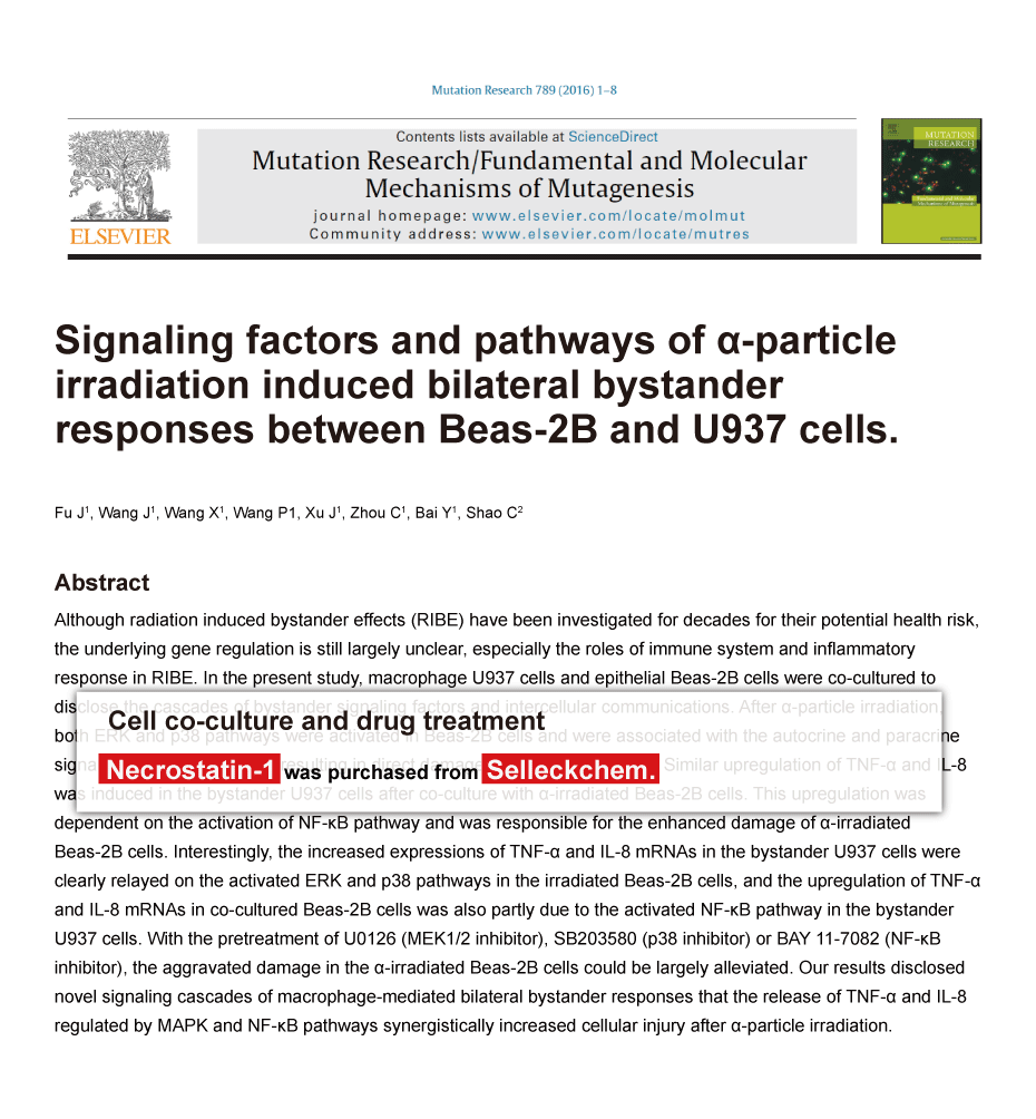 Trametinib was purchased from Selleck Chemicals