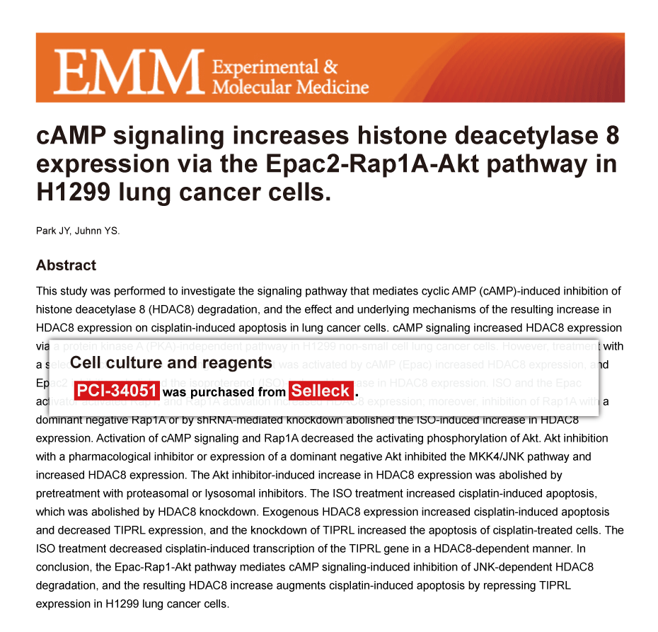 Trametinib was purchased from Selleck Chemicals