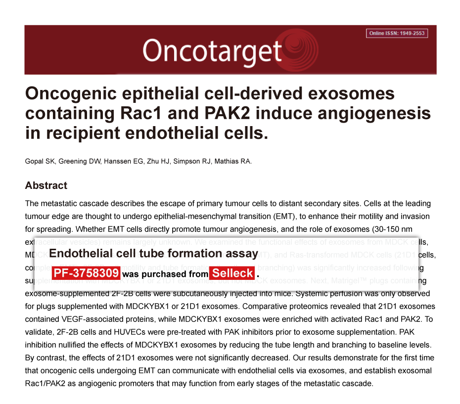 Trametinib was purchased from Selleck Chemicals
