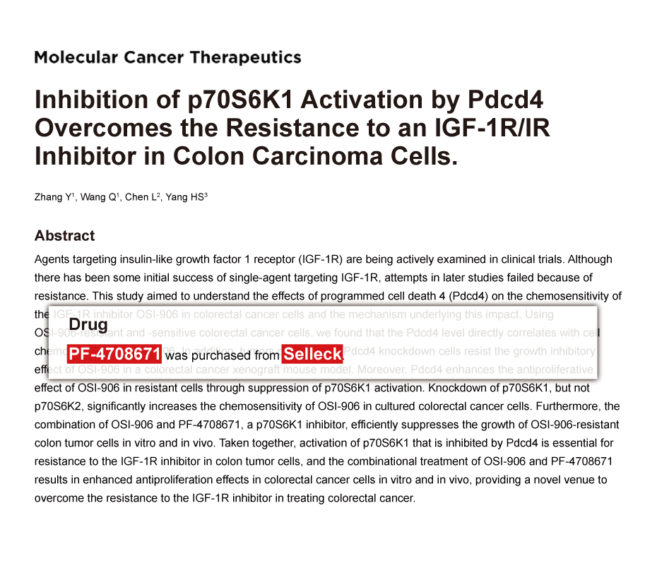 Trametinib was purchased from Selleck Chemicals