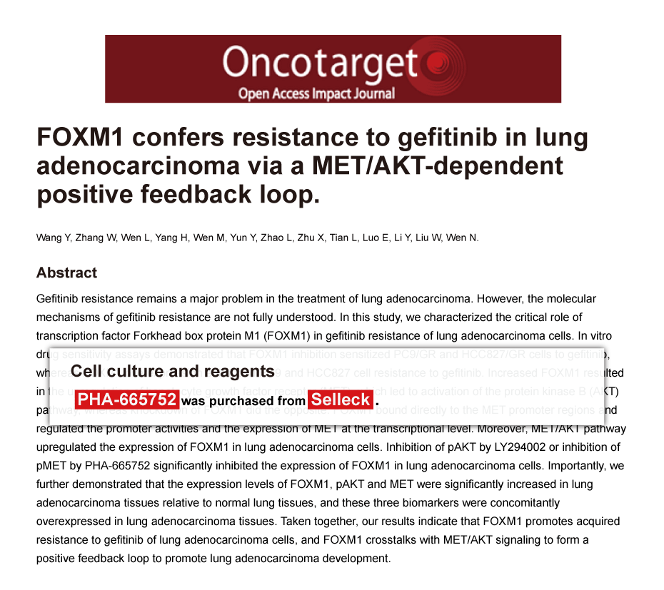 Trametinib was purchased from Selleck Chemicals
