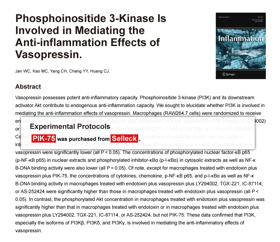 Trametinib was purchased from Selleck Chemicals