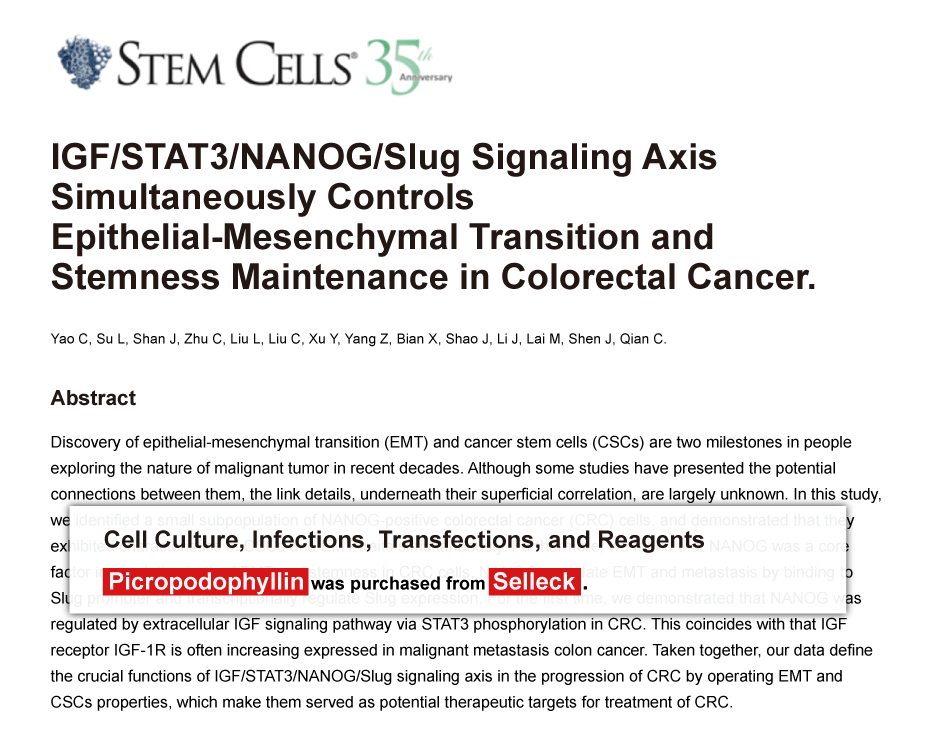 Trametinib was purchased from Selleck Chemicals
