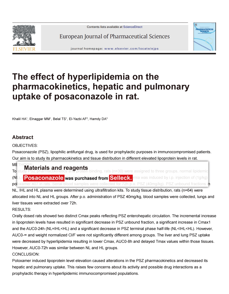 Trametinib was purchased from Selleck Chemicals