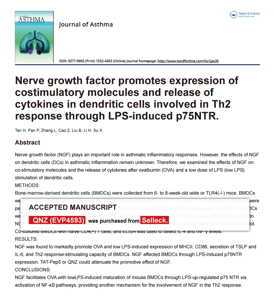 Trametinib was purchased from Selleck Chemicals