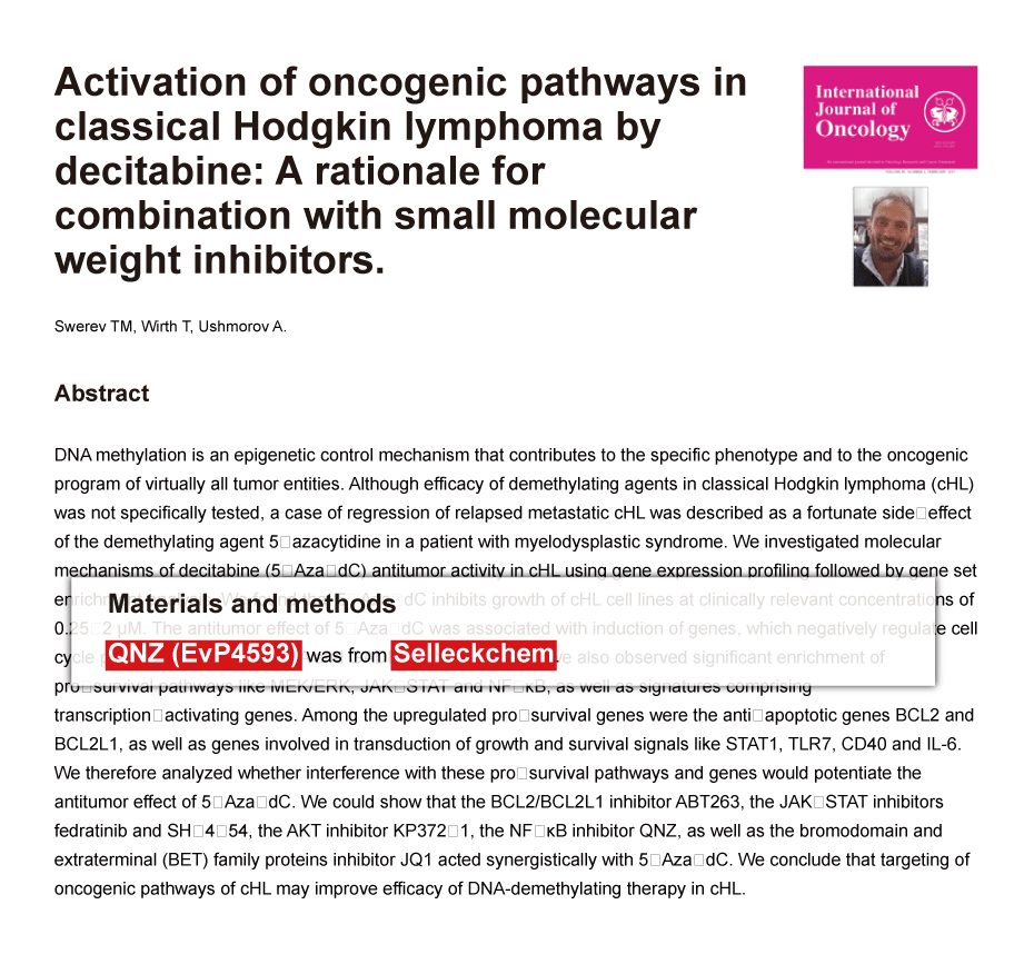 Trametinib was purchased from Selleck Chemicals