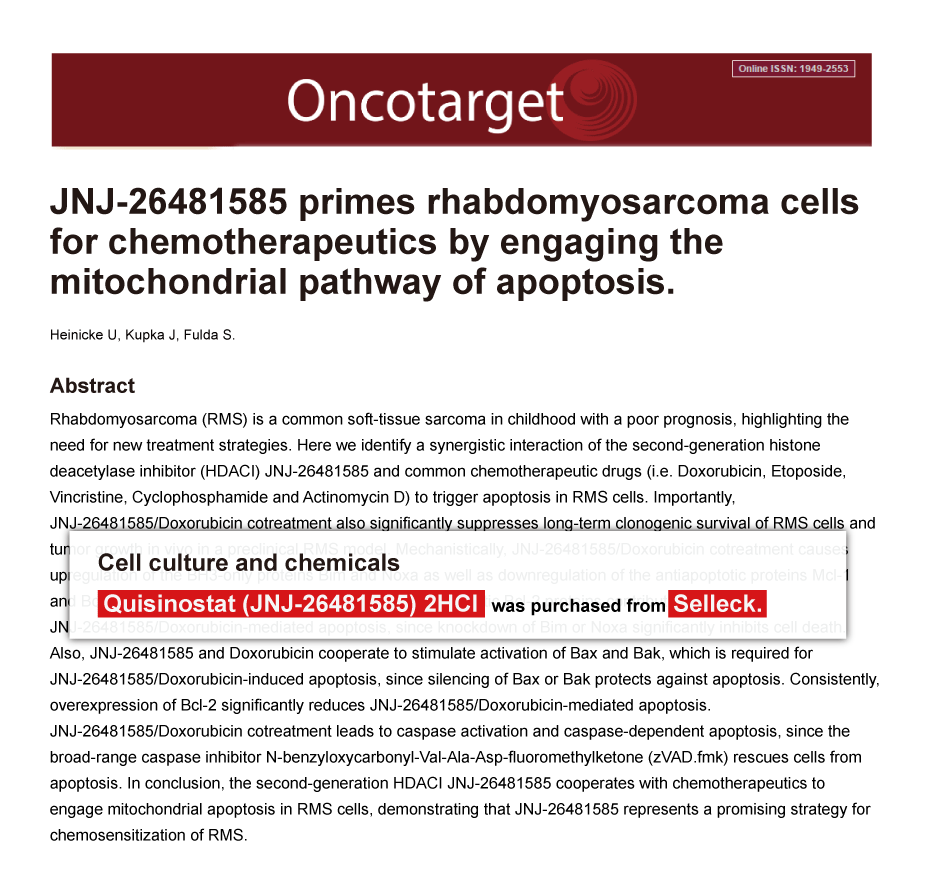 Trametinib was purchased from Selleck Chemicals