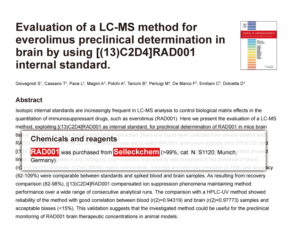 Trametinib was purchased from Selleck Chemicals