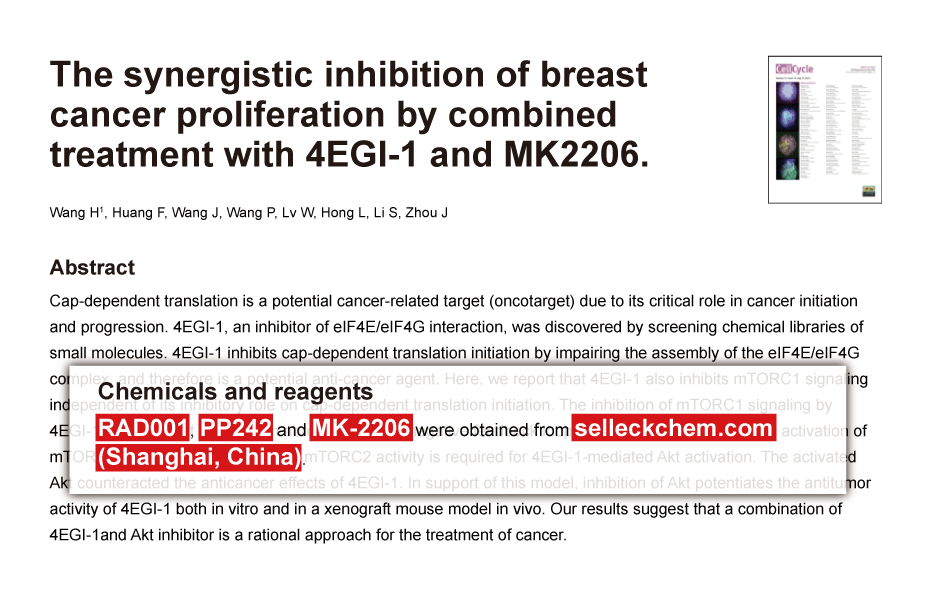 Trametinib was purchased from Selleck Chemicals