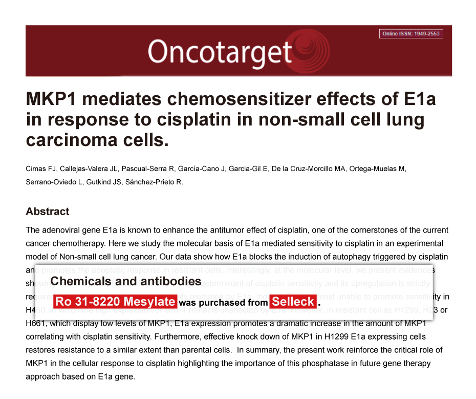 Trametinib was purchased from Selleck Chemicals
