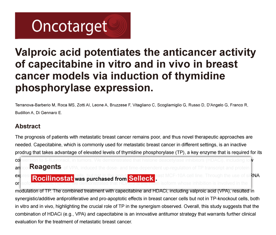 Trametinib was purchased from Selleck Chemicals