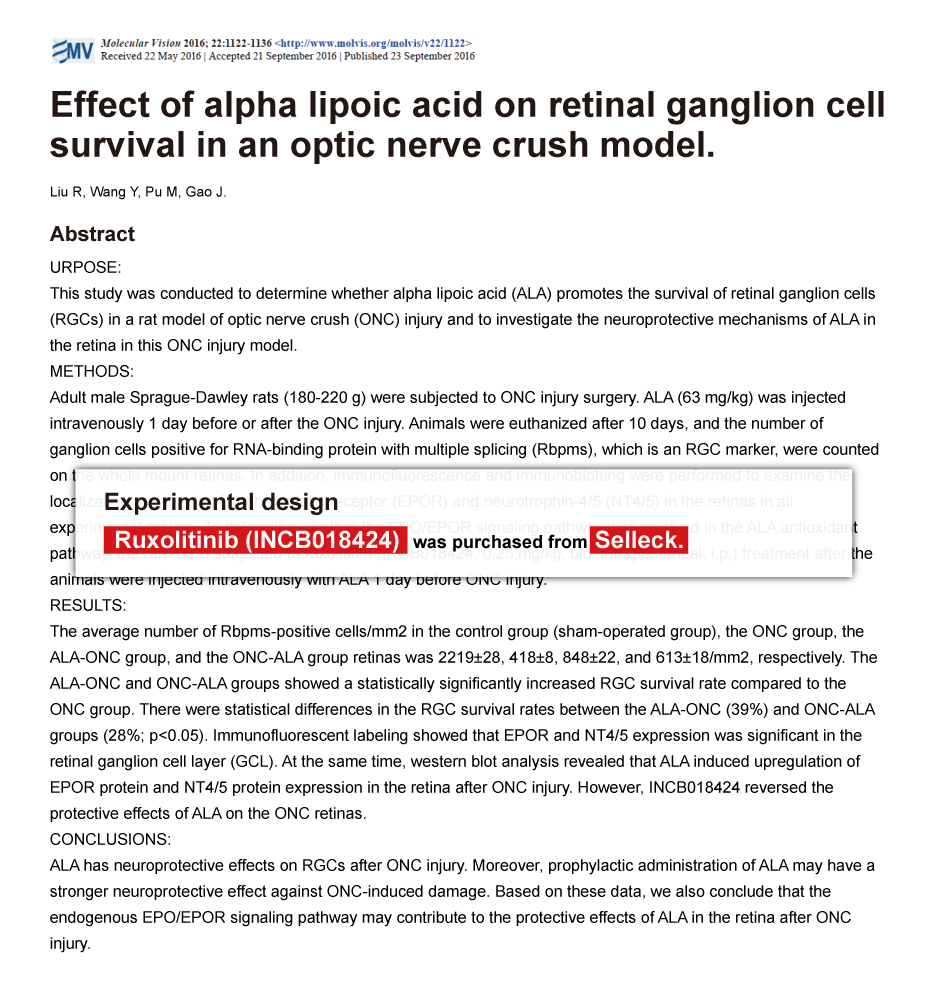 Trametinib was purchased from Selleck Chemicals