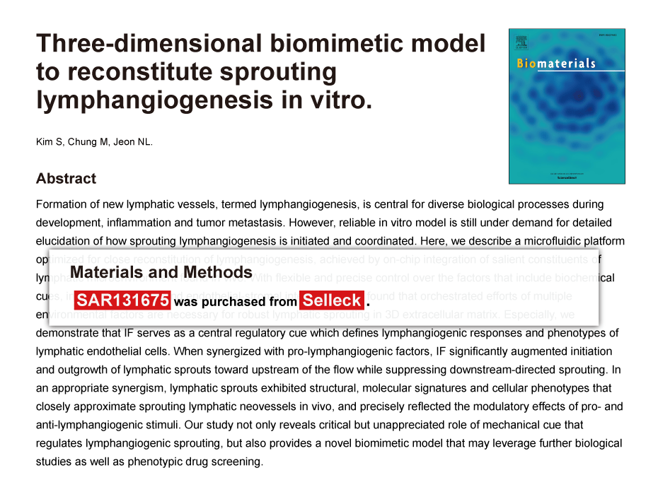 Trametinib was purchased from Selleck Chemicals