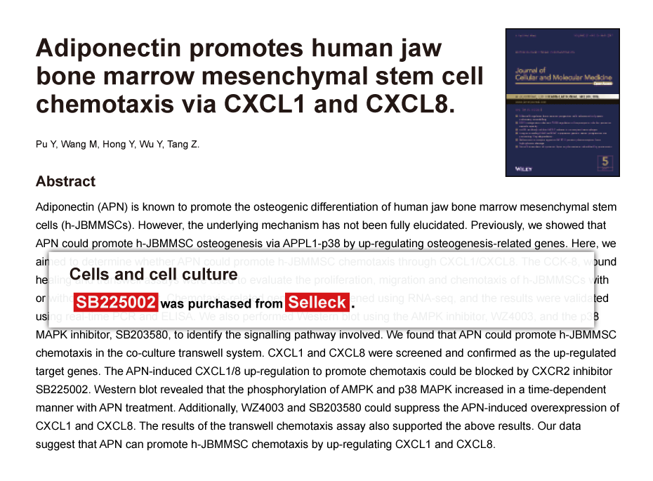 Trametinib was purchased from Selleck Chemicals