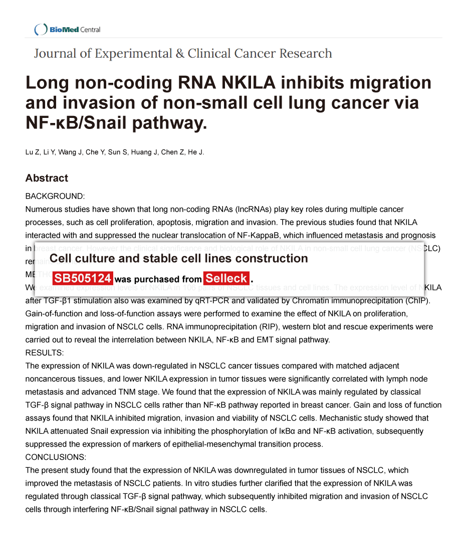 Trametinib was purchased from Selleck Chemicals