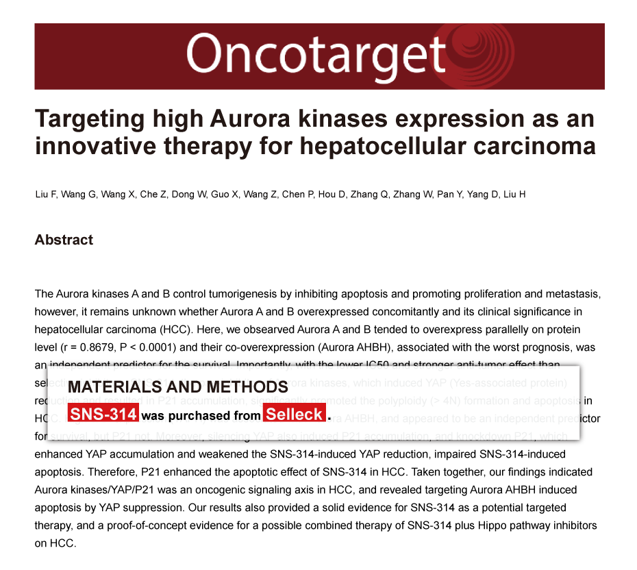 Trametinib was purchased from Selleck Chemicals