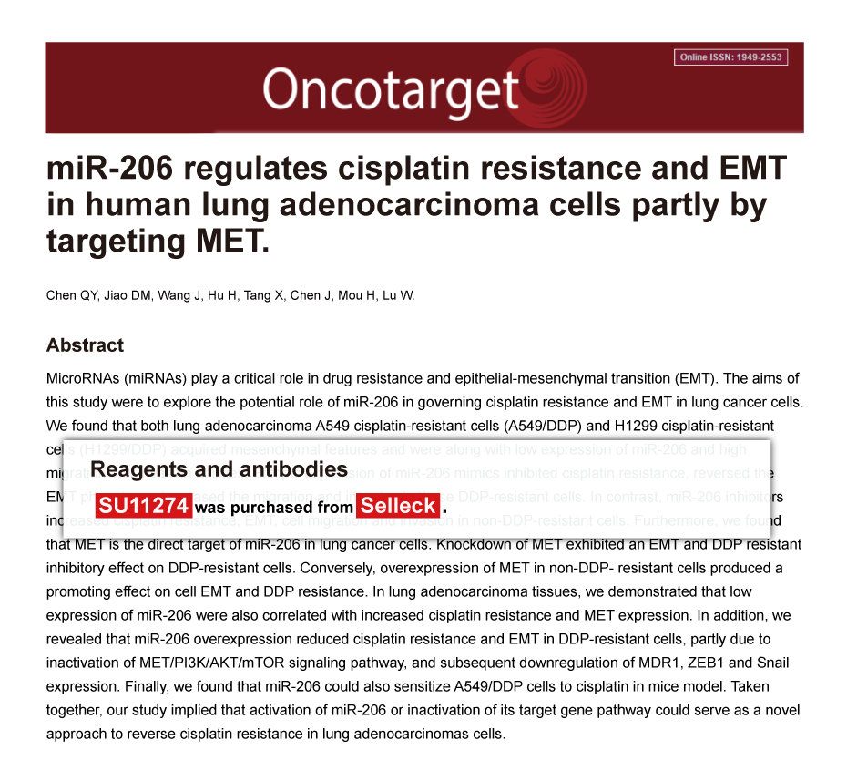 Trametinib was purchased from Selleck Chemicals