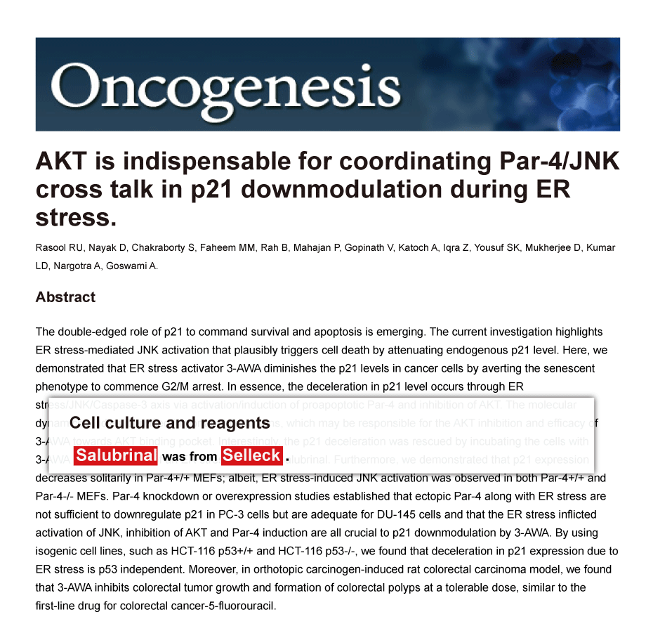 Trametinib was purchased from Selleck Chemicals