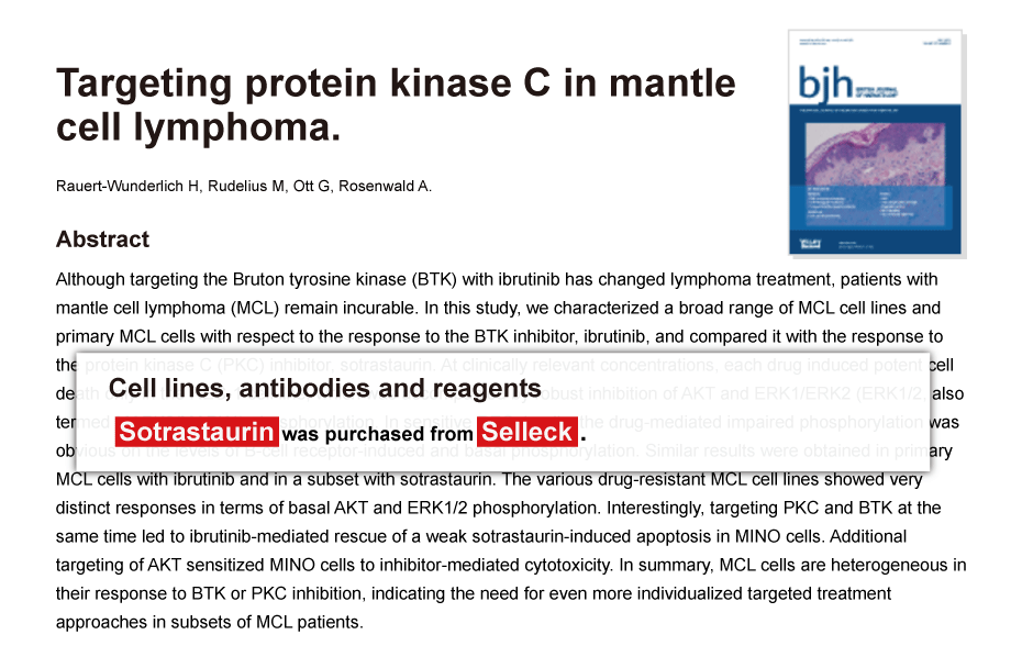 Trametinib was purchased from Selleck Chemicals