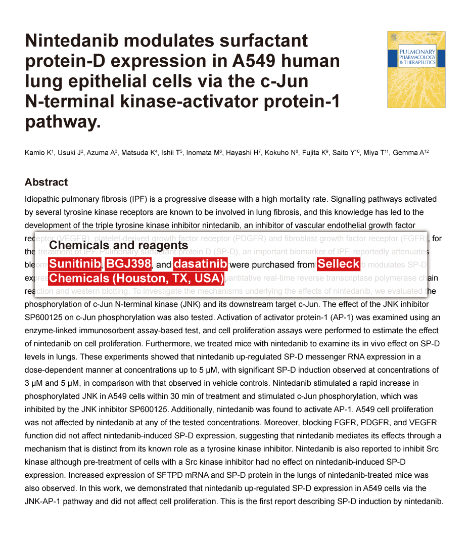 Trametinib was purchased from Selleck Chemicals