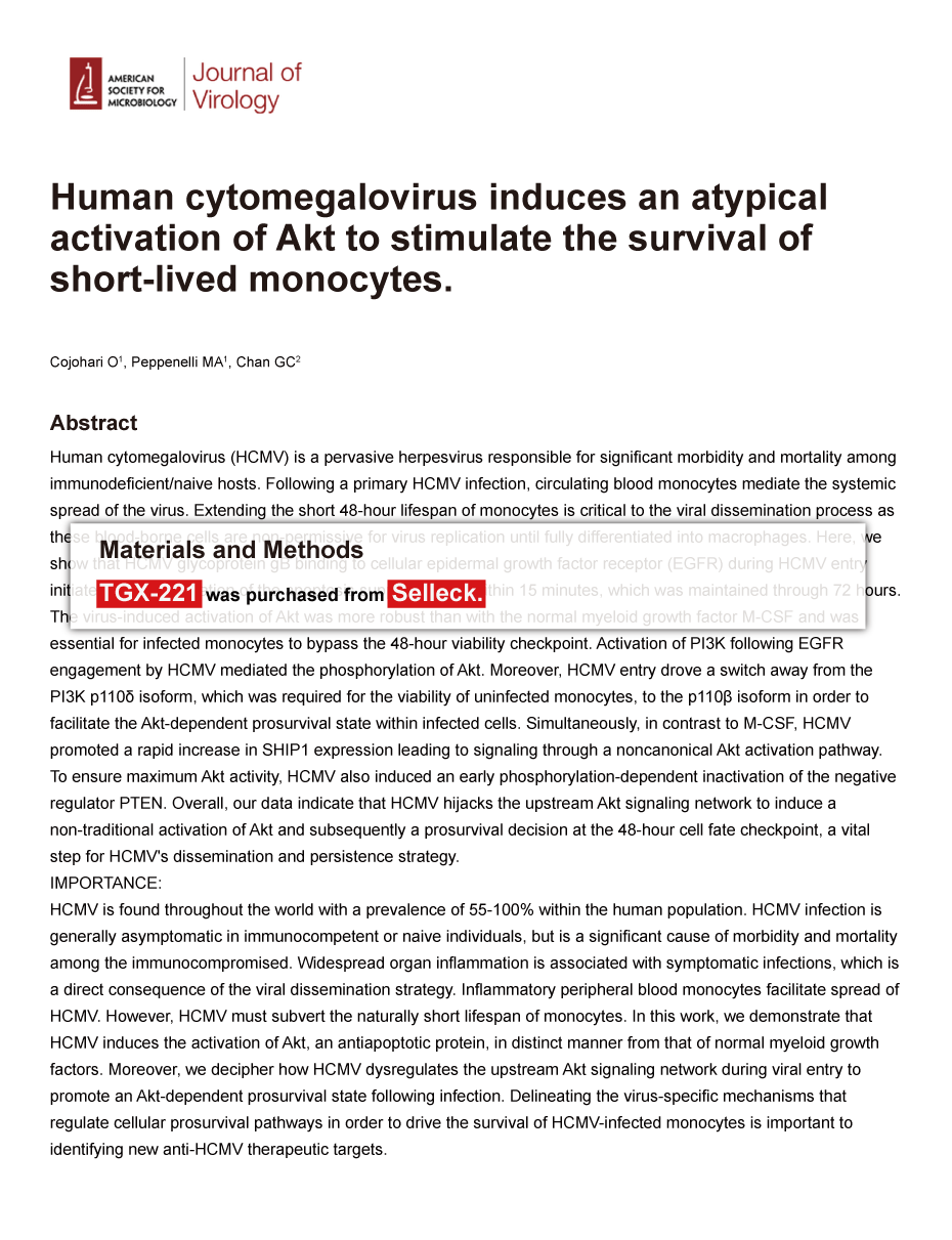 Trametinib was purchased from Selleck Chemicals