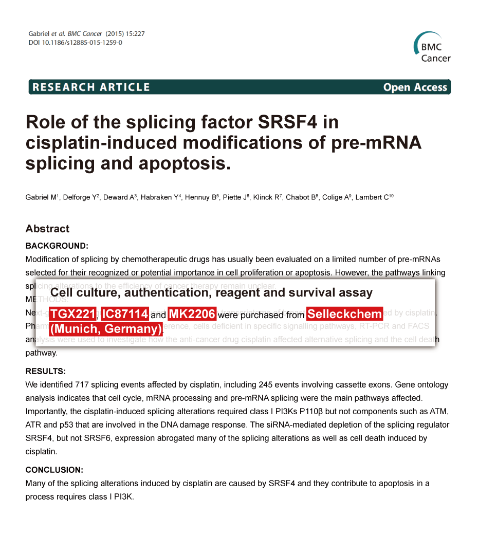 Trametinib was purchased from Selleck Chemicals