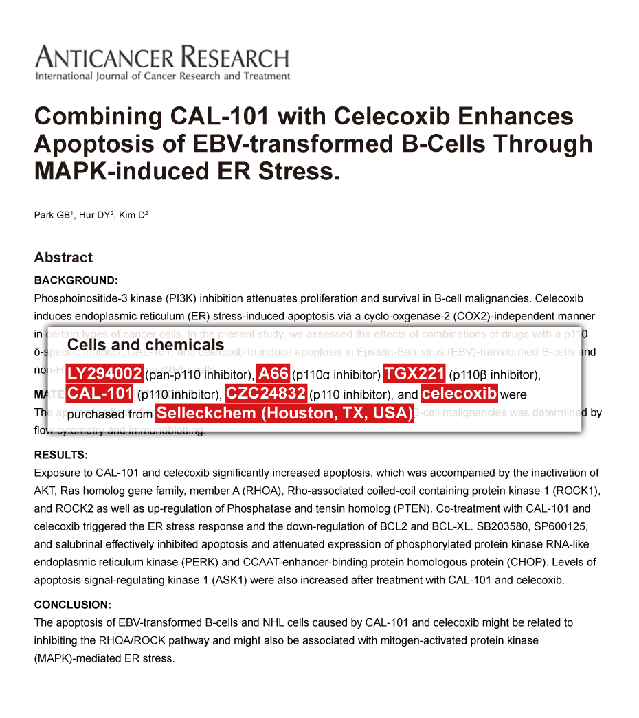 Trametinib was purchased from Selleck Chemicals