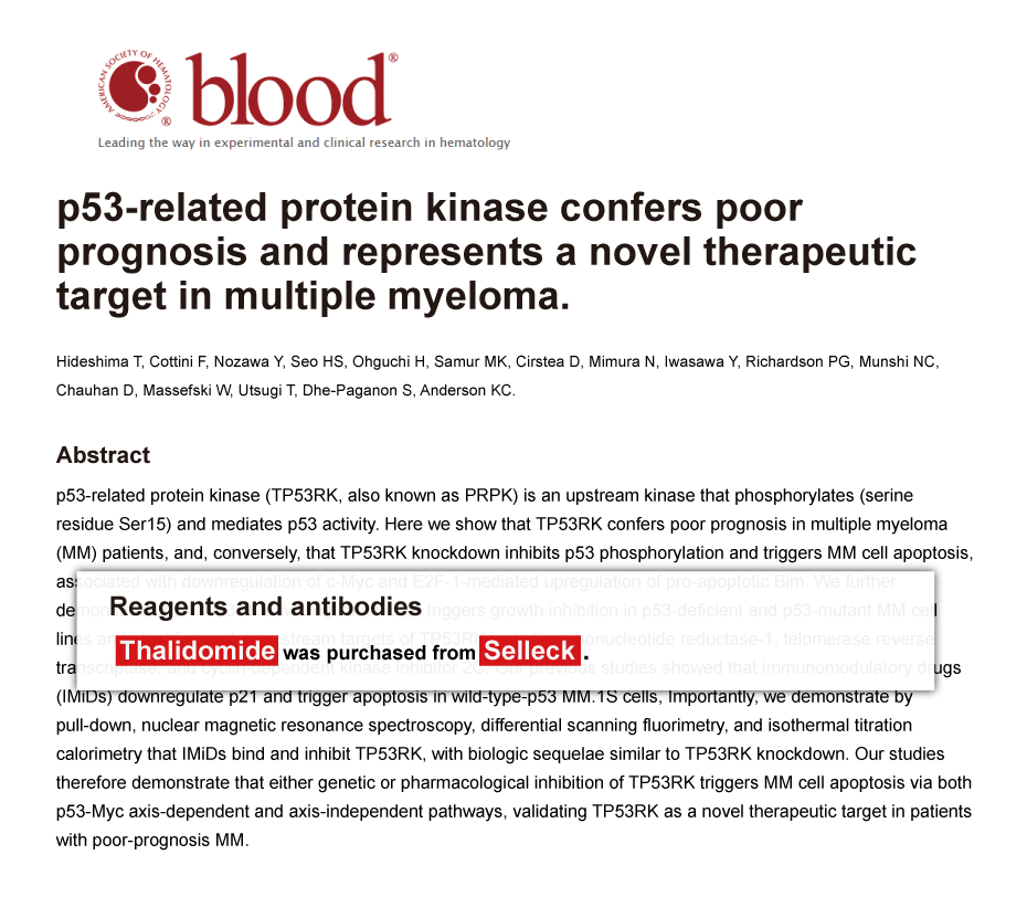 Trametinib was purchased from Selleck Chemicals