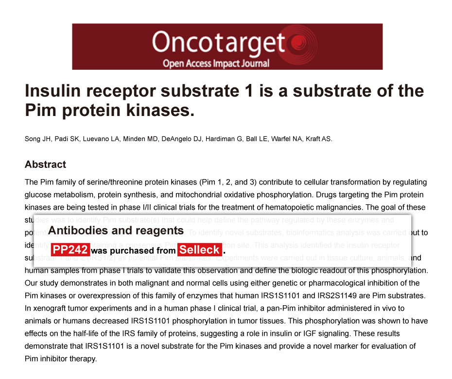 Trametinib was purchased from Selleck Chemicals