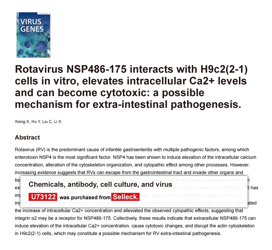 Trametinib was purchased from Selleck Chemicals