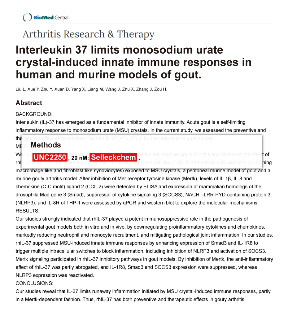 Trametinib was purchased from Selleck Chemicals