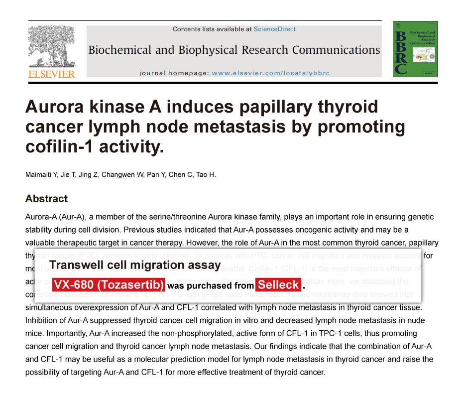 Trametinib was purchased from Selleck Chemicals