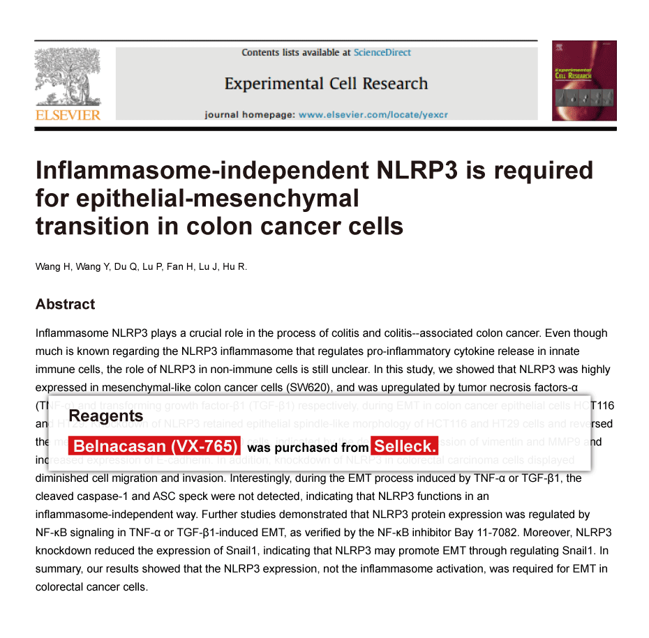 Trametinib was purchased from Selleck Chemicals