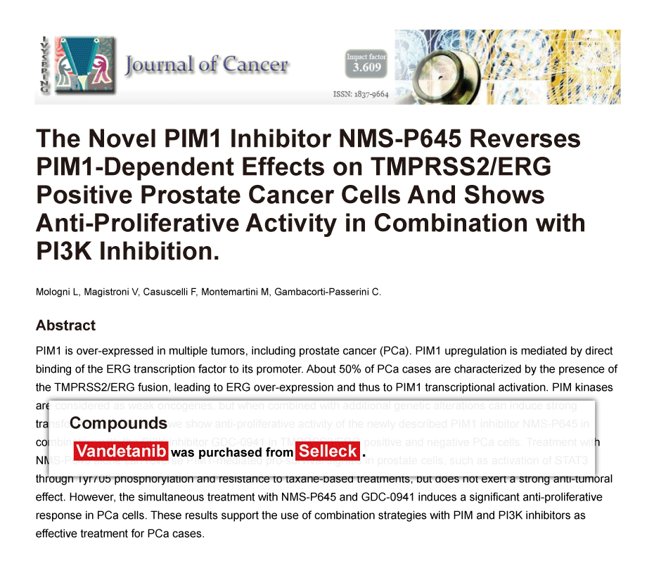 Trametinib was purchased from Selleck Chemicals