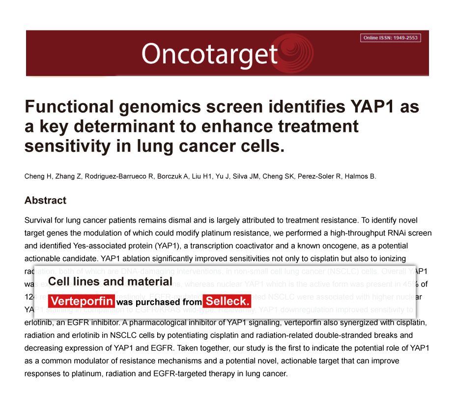 Trametinib was purchased from Selleck Chemicals