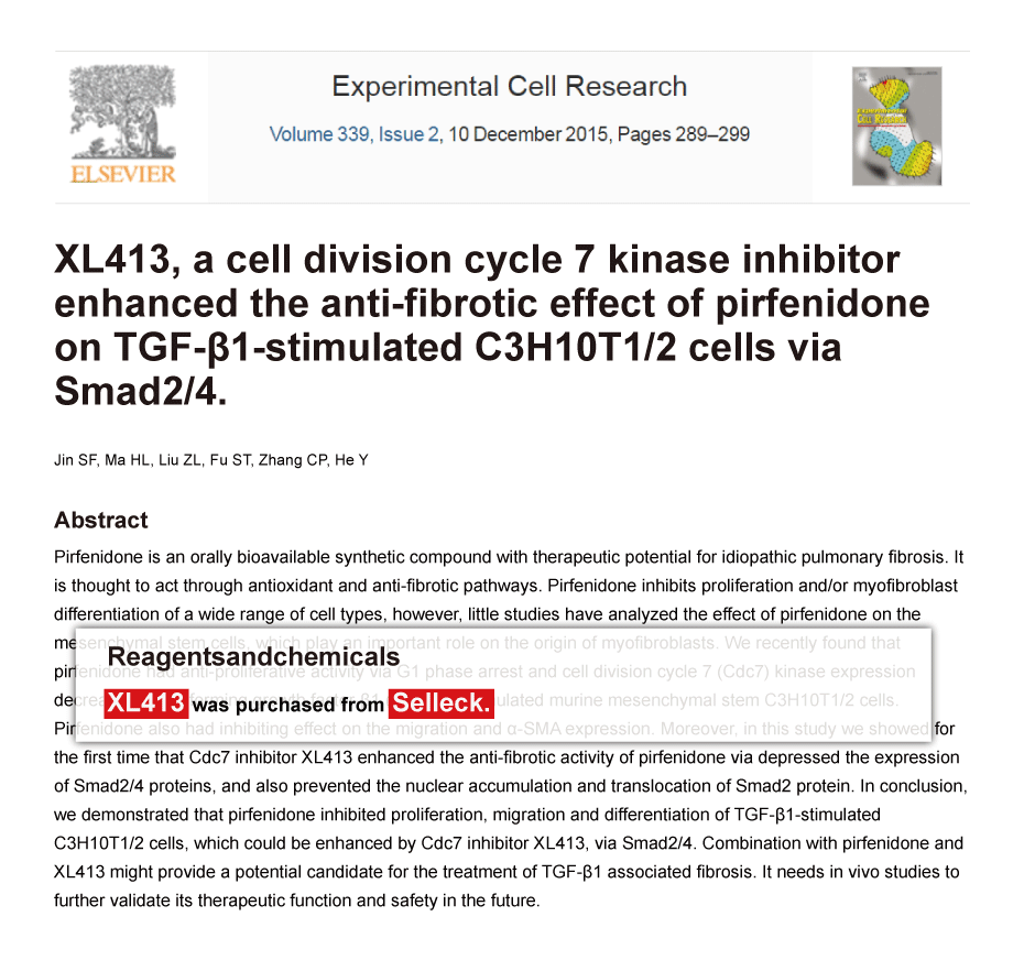 Trametinib was purchased from Selleck Chemicals