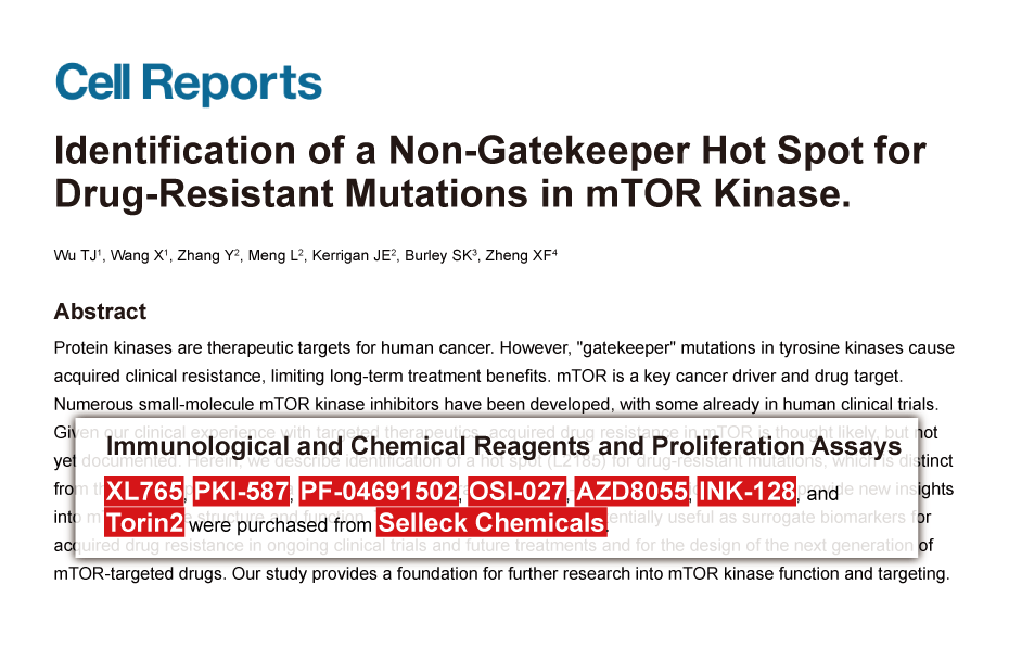 Trametinib was purchased from Selleck Chemicals