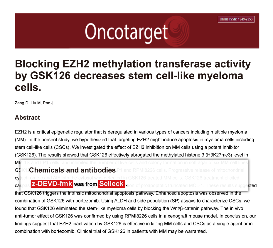 Trametinib was purchased from Selleck Chemicals