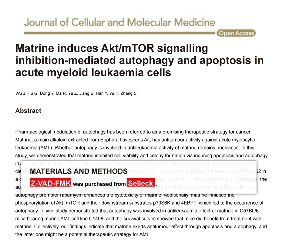 Trametinib was purchased from Selleck Chemicals