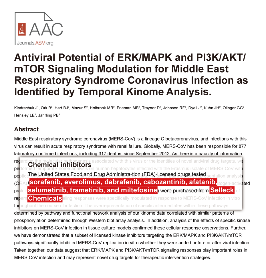 Trametinib was purchased from Selleck Chemicals