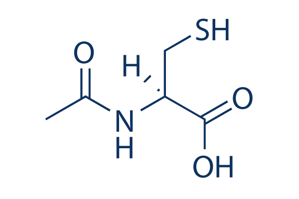 Acetylcysteine (N-acetylcysteine) Chemical Structure