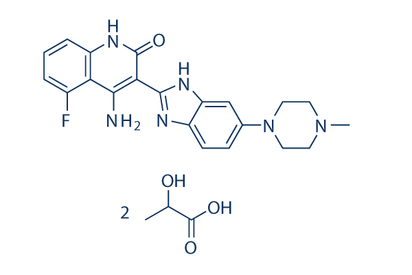 Dovitinib (TKI-258) Dilactic Acid Chemical Structure