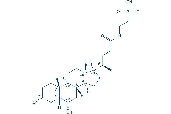 Taurohyodeoxycholic acid sodium Chemical Structure