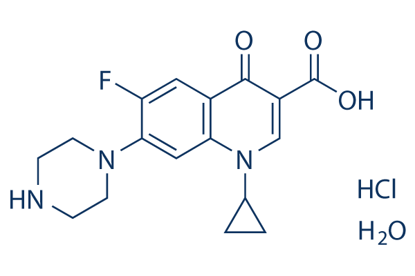Ciprofloxacin hydrochloride hydrate Chemical Structure