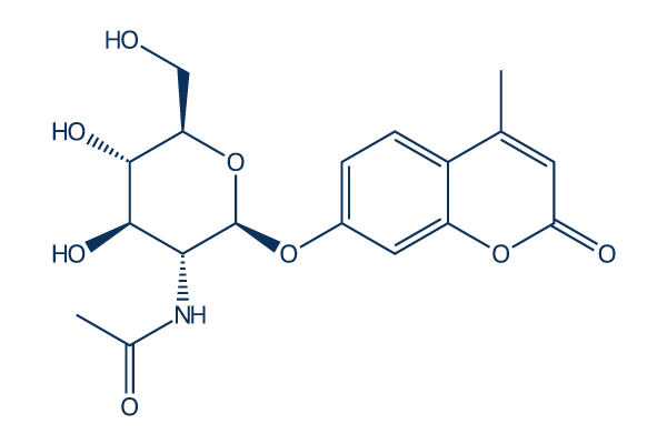 4-Methylumbelliferyl N-acetyl-beta-D-glucosaminide Chemical Structure