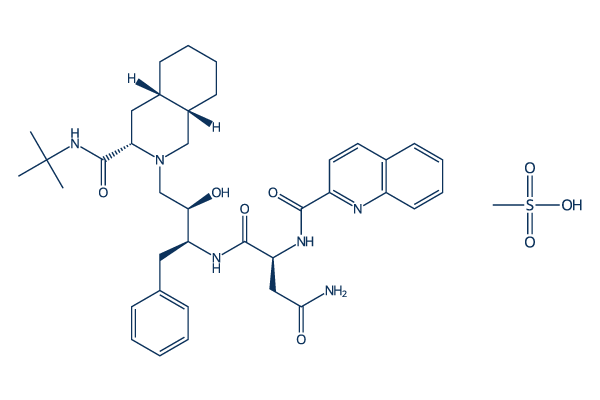 Saquinavir Mesylate Chemical Structure